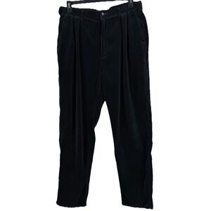 Vintage Polo Ralph Lauren Corduroy Pants Mens 35x32 Black Polo Cords Made in USA